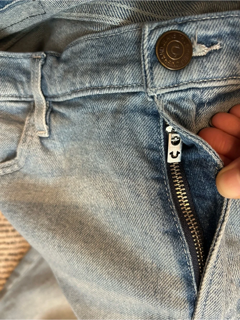True Religion Danny Tapered Light Blue Denim Men’s Shorts Size 40